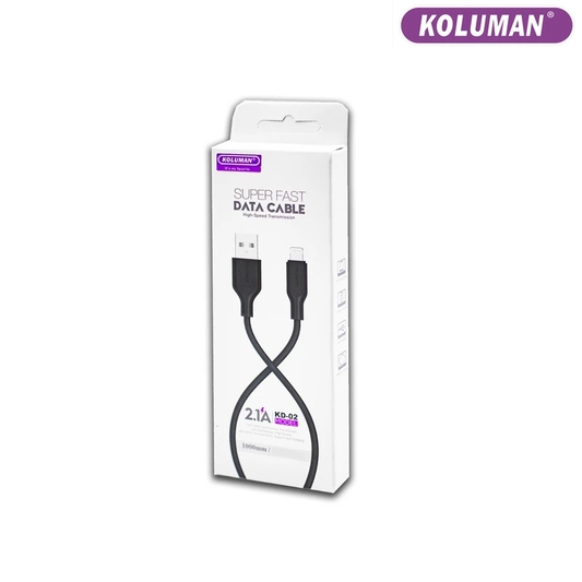 کابل تبدیل USB به لایتنینگ کلومن مدل KD - 02 طول 1 متر