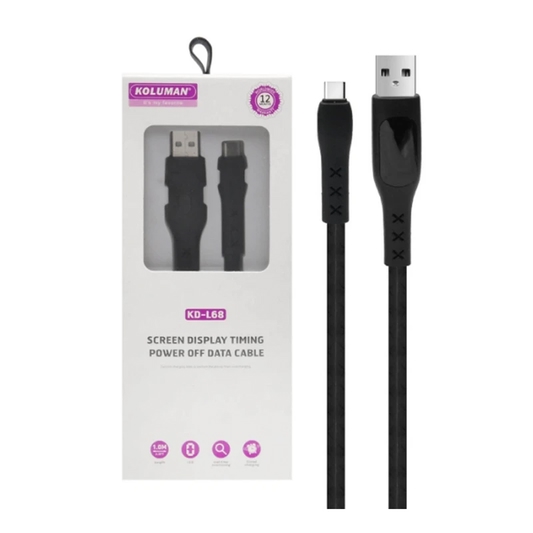 کابل تبدیل USB به microUSB کلومن مدل KD-L68 طول 1 متر