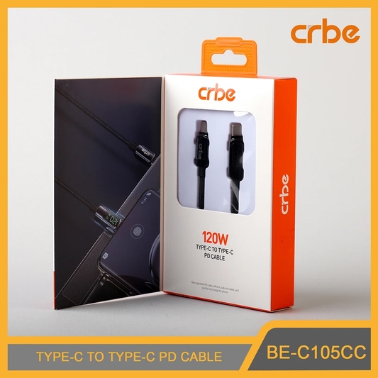 کابل USB-C کربی مدل BE-C105CC 120W طول 1.2 متر