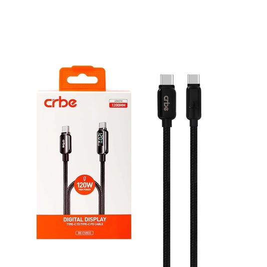 کابل USB-C کربی مدل BE-C105CC 120W طول 1.2 متر