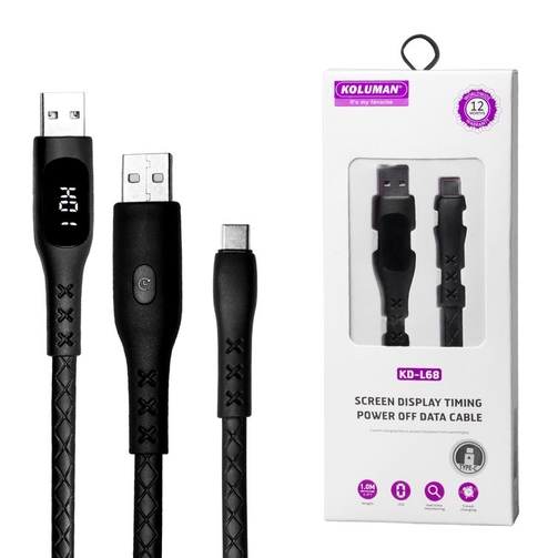 کابل تبدیل USB به microUSB کلومن مدل KD-L68 طول 1 متر