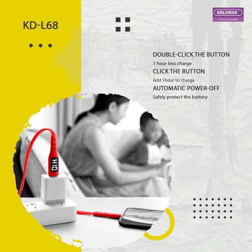 کابل تبدیل USB به microUSB کلومن مدل KD-L68 طول 1 متر